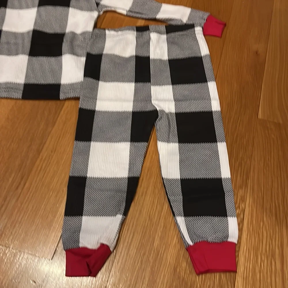 THE CHILDREN’S PLACE unisex kidsThermal Buffalo Plaid Snug Fit Cotton Pajamas